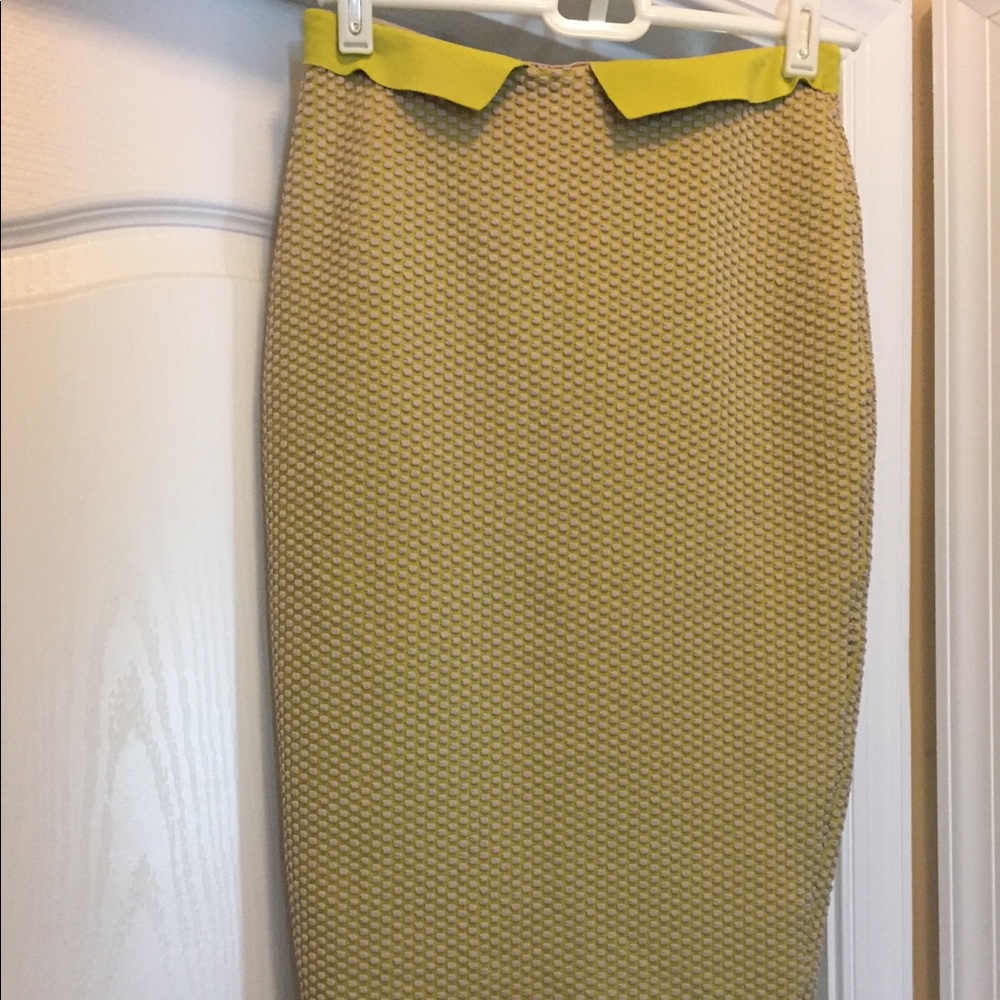 H & M textured midi skirt